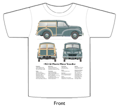 Morris Minor Traveller Series II 1953-56 T-shirt Front